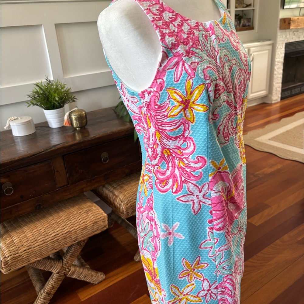 Lilly Pulitzer Pink and Blue Patterned Dress - Picture 3 of 4